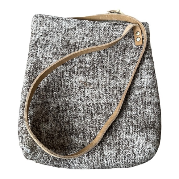 Handbags - TUMAR wool woven felt crossbody handbag 11x12